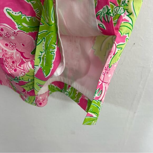 Vintage Lilly Pulitzer Taboo Pink Elephant Print Keyhole Shift Dress Size 10 - Picture 8 of 14
